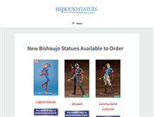 Tablet Screenshot of bishoujostatues.com